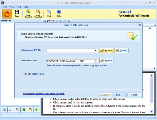 Outlook Recovery Tool