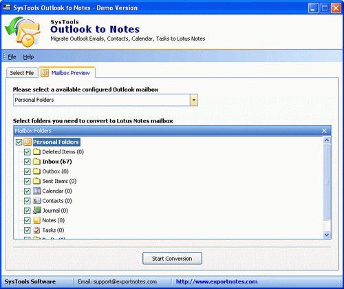 Outlook to Notes Transition