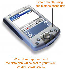 Palm Dictate Dictation Recorder