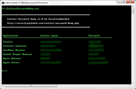 Password Dump for Twitter