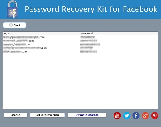 Password Recovery Kit for Facebook