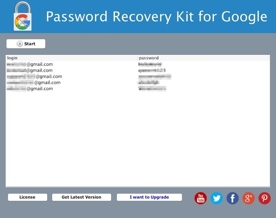 Password Recovery Kit for Google