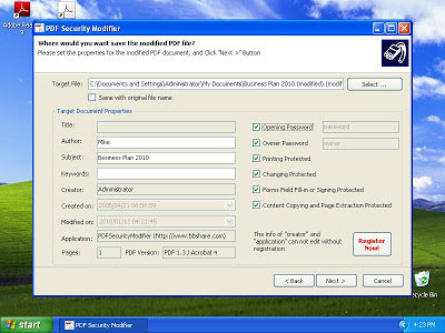 PDF Security Modifier