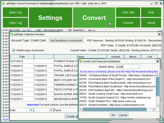 PDF2QBO Convert