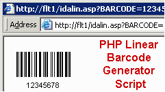 PHP Linear Barcode Generator Script
