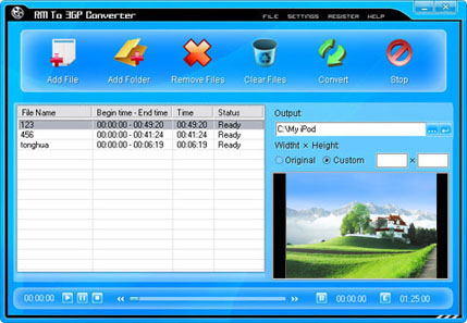 PopSoft RM To 3GP Converter