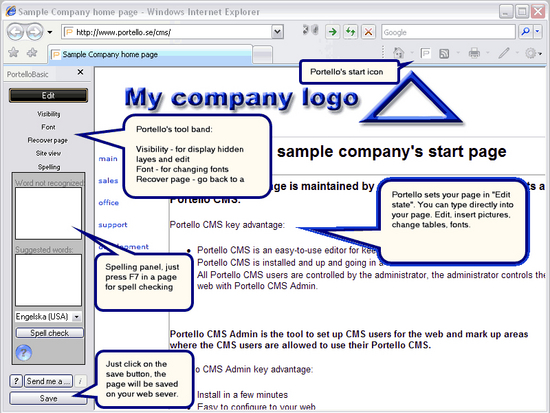 Portello Online SiteEditor