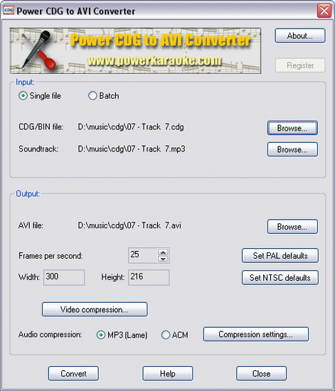 Power CDG to AVI Converter