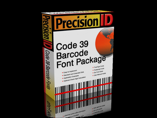 PrecisionID Code 39 Barcode Font Package