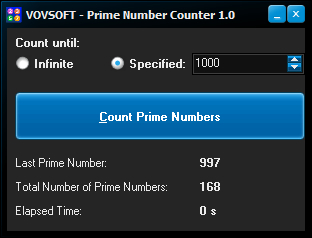 Prime Number Counter