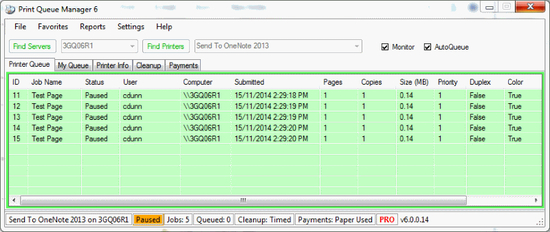 Print Queue Manager