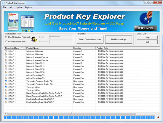 Product Key Explorer