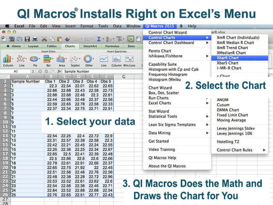 QI Macros SPC Software for Excel