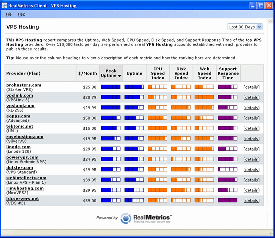 RealMetrics Client - VPS Hosting