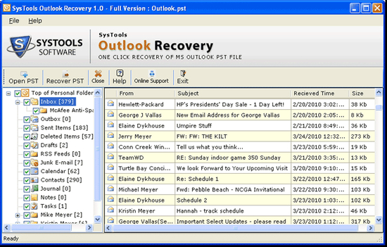 Recover Outlook Files