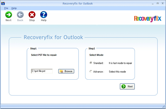 Recovers Deleted PST from Outlook