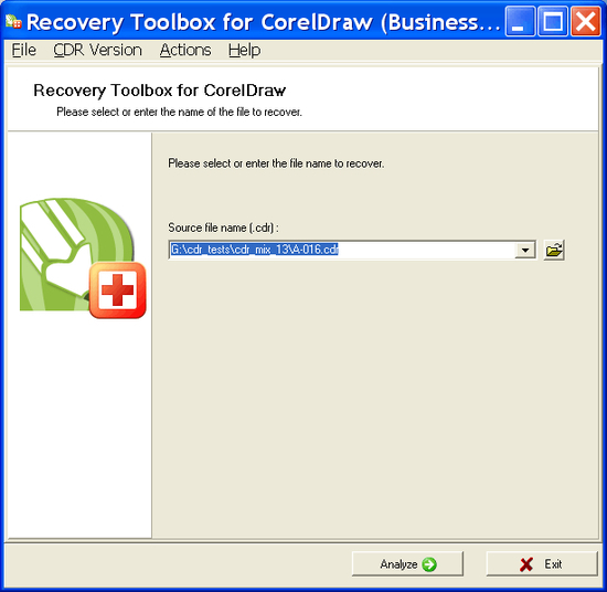 Recovery Toolbox for CorelDRAW