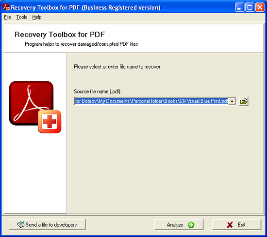 Recovery Toolbox for PDF