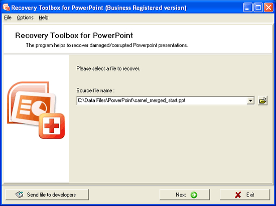 Recovery Toolbox for PowerPoint