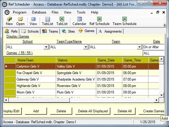 Ref Scheduler