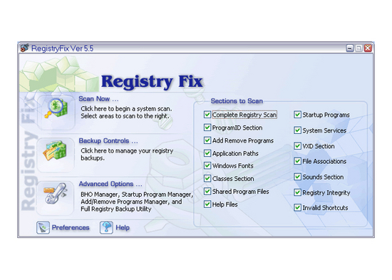 Registry Fix and Cleaner