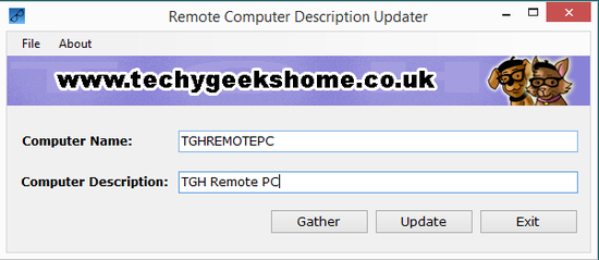 Remote Computer Description Updater