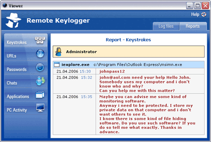 Remote Keylogger