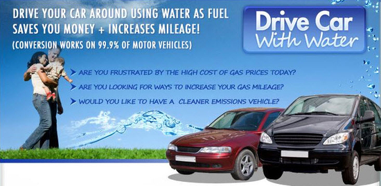 run your car on water.