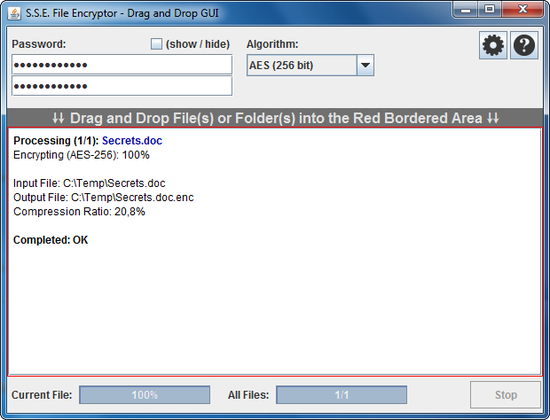 S.S.E. File Encryptor for PC