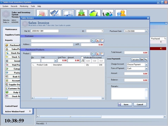 Sales and Inventory System