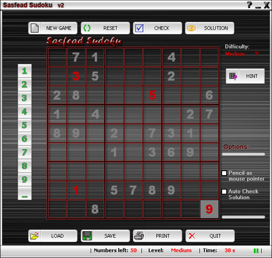 Sasfead Sudoku