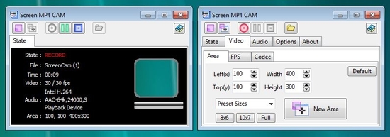 Screen MP4 CAM