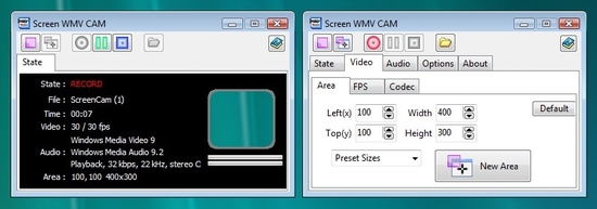 Screen WMV CAM