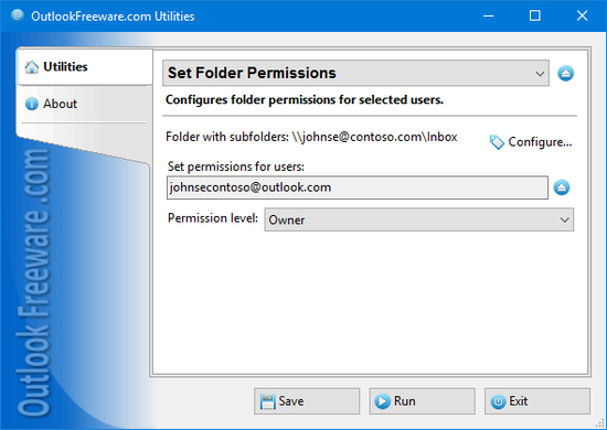 Set Folder Permissions for Outlook