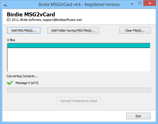 Shift MSG Contacts to VCF