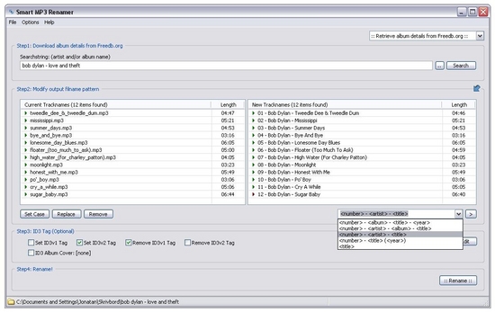 Smart MP3 Renamer