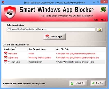 SmartWindowsAppBlocker