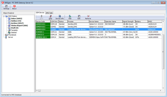 SMSgee PC SMS Gateway Server