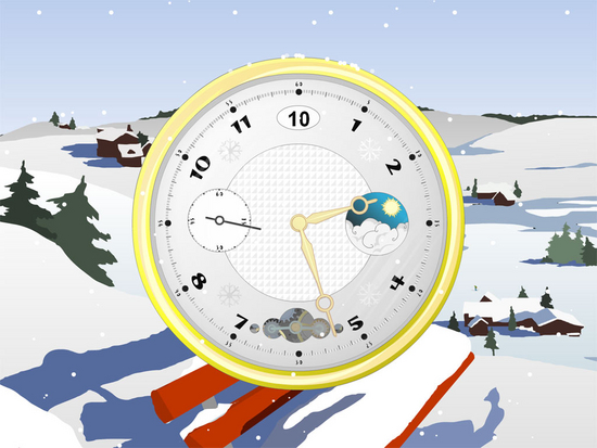 Snowy Clock ScreenSaver