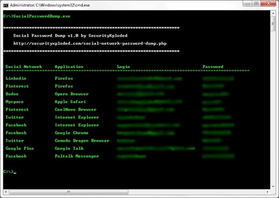 Social Password Dump