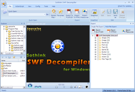 Sothink SWF Decompiler