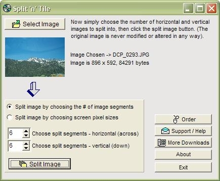 Split and Tile Image Splitter