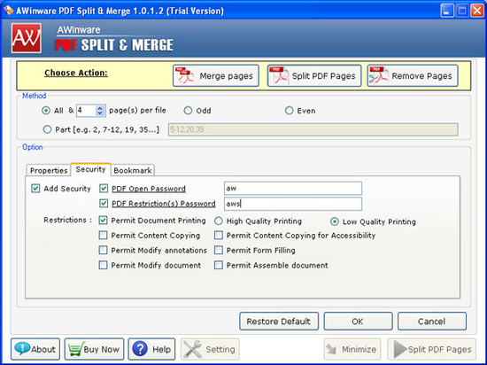 Split Merge Pdf Files