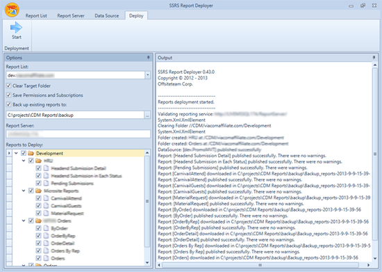 SSRS Report Deployer