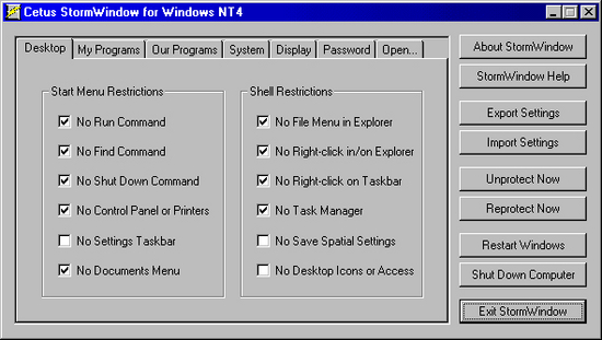 StormWindow NT