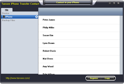 Tansee iPhone Transfer Contact Platinum