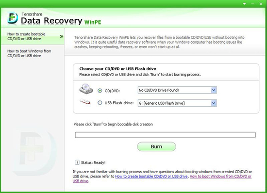 Tenorshare Data Recovery WinPE