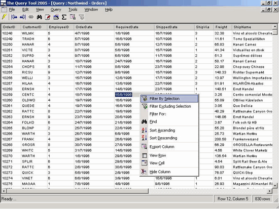 The Query Tool 2005