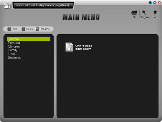 ThunderSoft Flash Gallery Creator