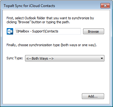Topalt Sync for iCloud Contacts